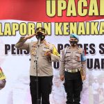 Kapolres Simalungun Pimpin Upacara Korp Raport Kenaikan Pangkat 96 Personil