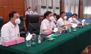 Walikota Manado Andrei didampingi Wawali Richard dan Sekda Micler Gelar Pers Konfrens Awal Tahun 2022