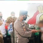 Korban Kekerasan Anak Dibawah Umur Dikunjungi Kapolres Kota Bitung