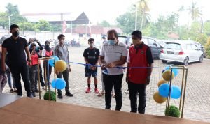 Asisten Ekbang Setda Kota Pangkalpinang Buka Fun Game Asakkawa Basketball Academy