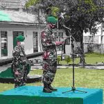 Komandan Kodim 1302/Minahasa Pimpin Pelaksanaan Upacara Bendera