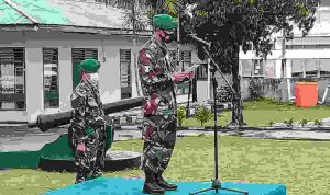 Komandan Kodim 1302/Minahasa Pimpin Pelaksanaan Upacara Bendera