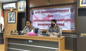 Kapolres Pimpin Apel Bhabinkamtibmas, Ingatkan Profesional dan Proporsional Saat Bertugas