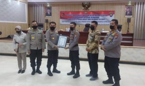 Polres Bitung Terima Penghargaan Kapolri untuk Kinerja Terbaik Pengelolaan Keuangan