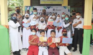Kapolres Serang Tinjau Vaksinasi Anak Usia 6 – 11 Tahun di SDN Parigi Cikande