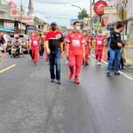 HUT Kota Tomohon, Letkol Inf Ircham Effendi bersama Forkopimda Keliling Jalan Santai