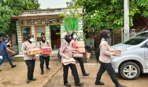 Ratusan Rumah di Paku Haji Terendam Banjir, Polres Metro Tangerang Bangun Dapur Umum