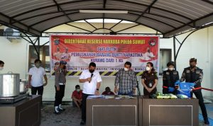 Poldasu Musnahkan Barang Bukti Sabu