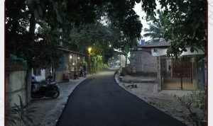 Dinas PU Kota Medan Aspal Jalan Penghubung 2 Kelurahan di Wilayah Utara