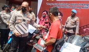 Polres Metro Bekasi Gebyar Expo Virtual Barang Bukti 2022