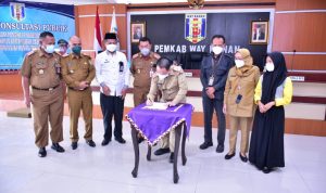 Bupati Way Kanan Raden Adipati Ikuti Konsultasi Publik Susunan RKPD 2023