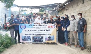 Peringati HPN, Pokja Wartawan PGK Melakukan Fogging dan Baksos