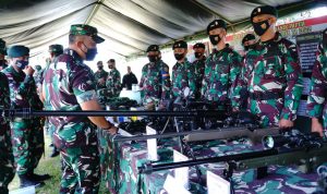 Asops Kasad Cek Kesiapan Operasi Satgas Satuan Organik Yonif Raider 142/KJ