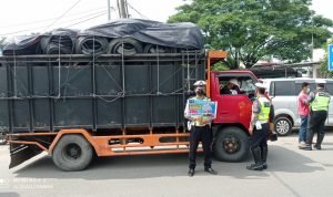Sat Lantas Polres Serang Tertibkan Kendaraan Pelanggar ODOL