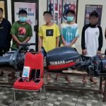 Polresta Manado Amankan Komplotan Pencuri Mesin Perahu di Wori