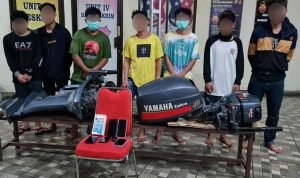 Polresta Manado Amankan Komplotan Pencuri Mesin Perahu di Wori