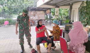 Koramil 01 Tambun Menggelar Serbuan Vaksinasi Serentak Covid-19 Dosis 1, 2 dan 3