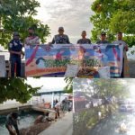 Rayakan HUT KPLP Ke 49 Danpos Naipon Bersama Personil, Gerakan Bersih Pantai