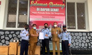 Dapur Sehat Lapas Pemuda Kelas IIA Tangerang Terima Sertifikat Laik Hygiene Sanitasi Jasaboga