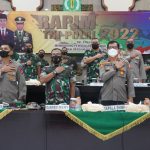 Danrem 064/MY Mengikuti Rapim TNI Polri Tahun 2022 Secara Virtual