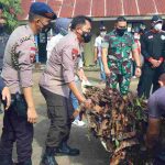 Kapolda Sulut Pimpin Kerja Bakti di Eks Gedung UDK, Kantor Sementara Polres Kotamobagu 
