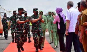 Pangdam II/Swj dan Forkopimda Sumsel Sambut Kunjungan Kasad Jenderal Dudung Abdurrachman