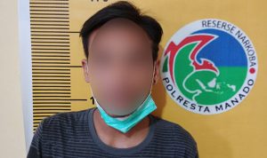 Polisi Amankan Seorang Pengedar Beserta Ratusan Butir Trihexyphenidyl di Singkil Manado