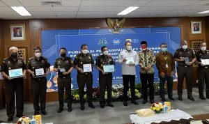 Jaksa Agung RI Terima Kunjungan Direktur Jendral Pajak Kementerian Keuangan RI