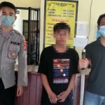 Kedapatan Bawa Samurai Tengah Malam, Pria ini Diamankan di Polsek Bolaangitang