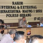 Polres Serang Gelar Rakor Ops Bina Kusuma Maung I Tahun 2022