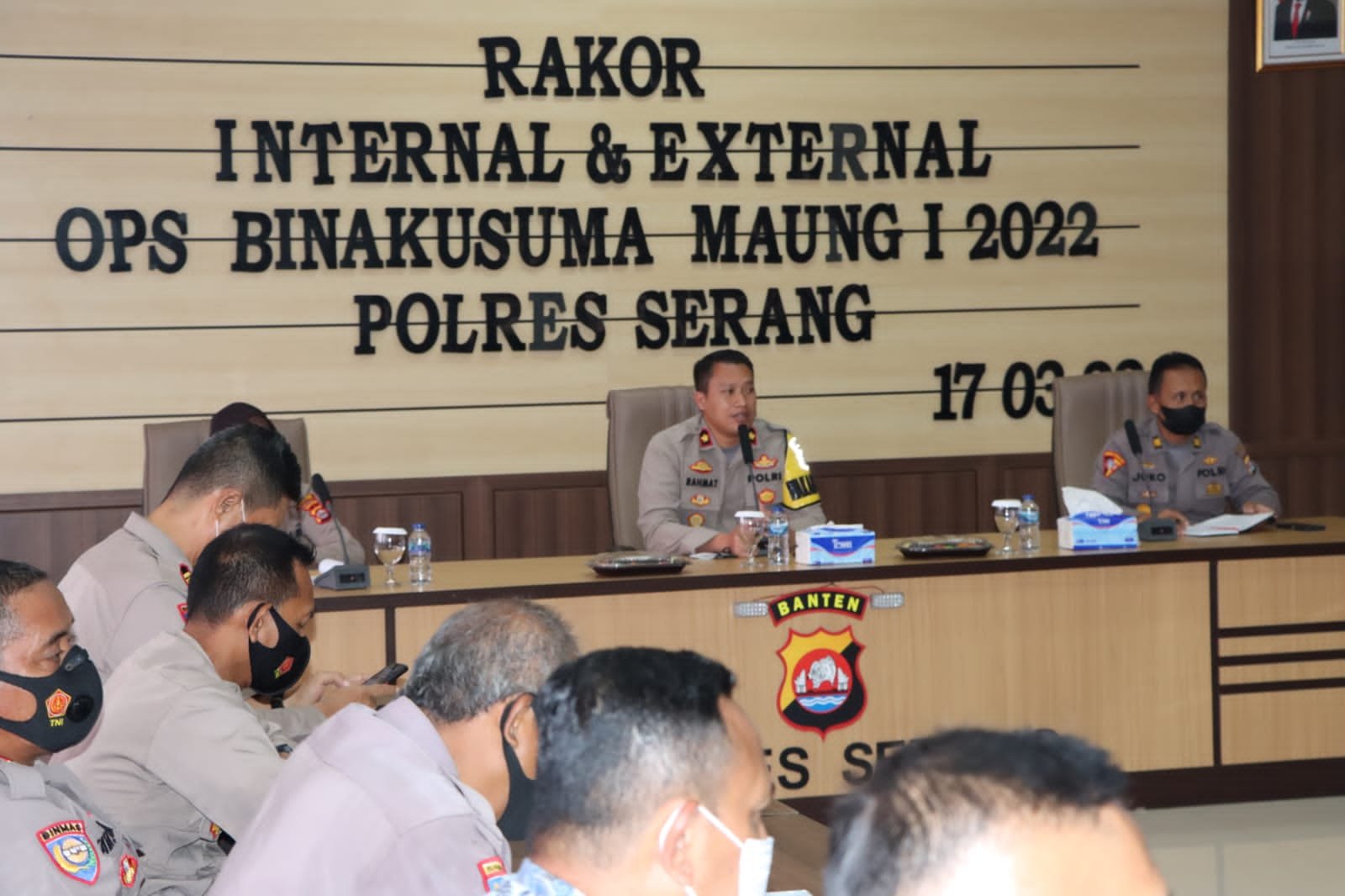 Polres Serang Gelar Rakor Ops Bina Kusuma Maung I Tahun 2022 1 IMG 20220317 WA0057