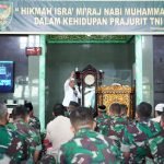 Keluarga Besar Kodam II/Swj Peringati Isra Mi’raj Nabi Muhammad SAW 1443 H