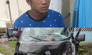 Daihatsu Grand Max Pick Up Tabrak 2 Warga dan Warung Makan di Sukur