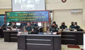 Tim Itjenad Lakukan Pengawasan Post Audit di Jajaran Kodam II/Swj