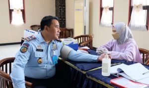 Peduli Kemanusiaan, Jajaran Pegawai Rutan Kelas I Tangerang Turut Serta Ikuti Kegiatan Donor Darah