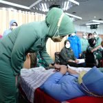 Peringati HUT ke-58, Dharma Pertiwi Daerah B Gelar Baksos Donor Darah