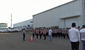 Polres Serang PAM Aksi Massa Buruh PT Sokonindo Automobile Kawasan Industri Modern Cikande