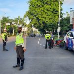 Sat Lantas Polres Bitung Amankan 8 Tersangka Aksi Balap Liar