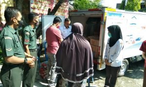 Kelurahan Bukitsangkal bersama Bulog Kanwil Sumsel Gelar Bazar sembako Murah