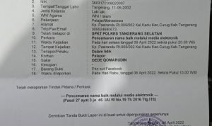 Akun Facebook Bernama “Alex Kopong Loba Ngomong” Resmi Dilaporkan