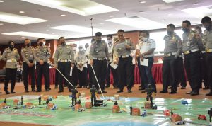 Dirlantas Polda Banten Beserta Jajaran Mengikuti Rakernis Tactical Floor Game 2022 di Korlantas Polri