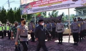 Bupati Padang Pariaman Pimpin Apel Gelar Pasukan Operasi Ketupat Singgalang 2022