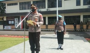 Gelar Apel Operasi Ketupat Samrat 2022, Kapolres Bitung Bacakan Amanat Kapolri
