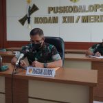 Pangdam XIII/MDK Ikut Vicon Bersama KASAD TNI Jenderal Dudung AR