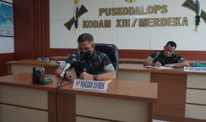 Pangdam XIII/MDK Ikut Vicon Bersama KASAD TNI Jenderal Dudung AR