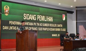 Seleksi Akhir Penerimaan Tamtama TNI AD di Kodam XIII/MDK