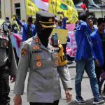 Kapolres Tebo Kawal Langsung Peserta Aksi Unras di Kantor Bupati