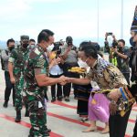 Kunker Panglima TNI Jendral Andika Disambut Pangdam XIII/MDK