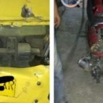 Sepeda Motor Ditabrak Mobil Box, Sat Lantas Polres Serang Olah TKP Kecelakaan