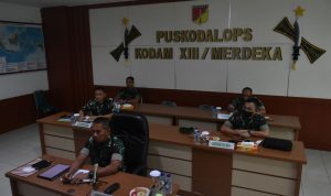 Pendistribusian BLT, Panglima TNI Vicon Dengan Para Pangkotama